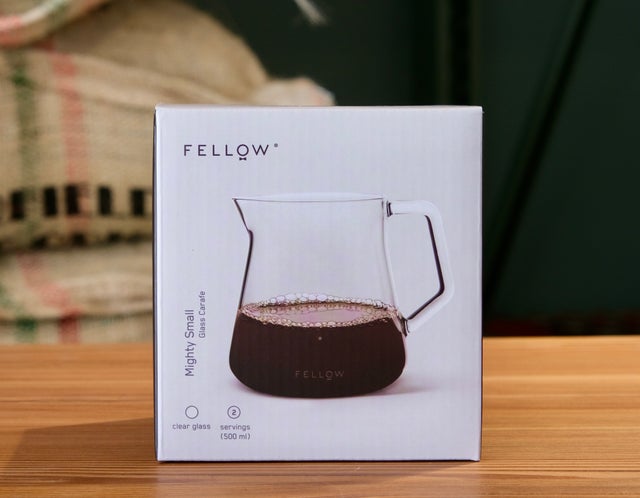 Fellow Mighty Small Glass Serving Carafe For Coffee & Tea, No-drip